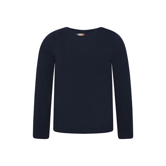 TucTuc - Fun Slogan Long Sleeve Navy T-Shirt, size 4 - Picture 3 of 3